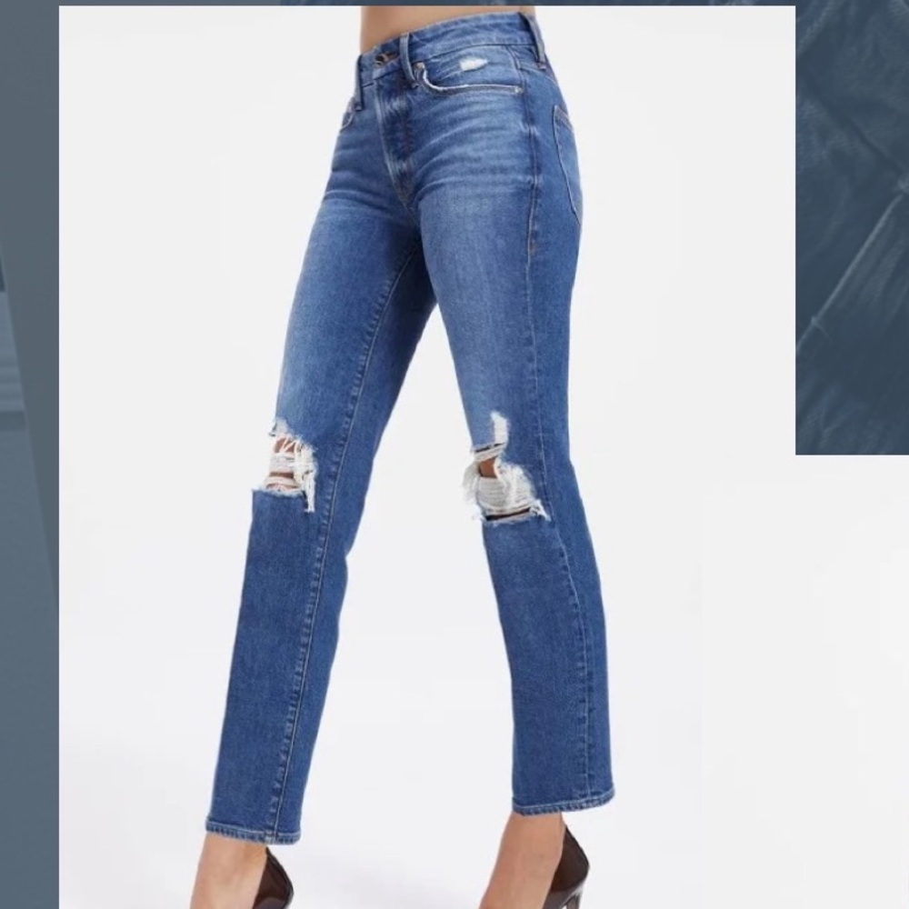 Good American “Good Straight” crop